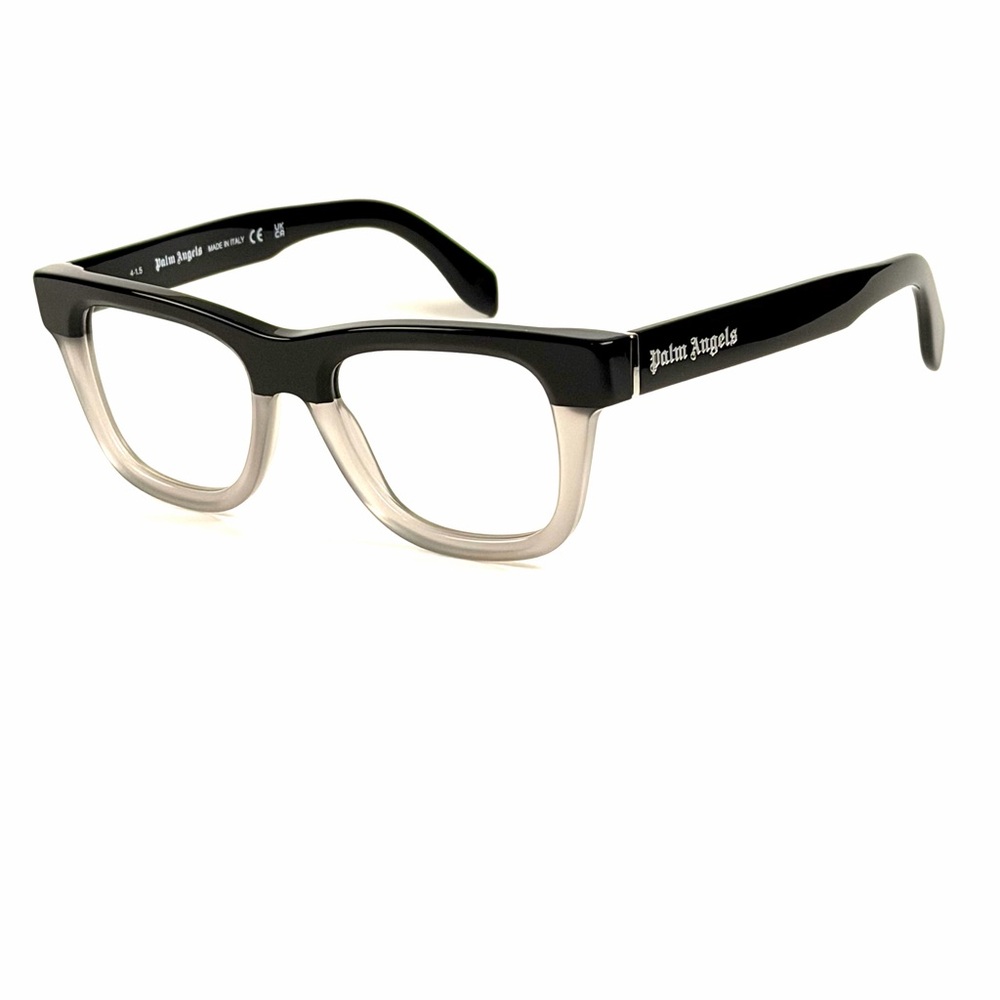 Palm Angels PERJ012 0900 Black Grey 51mm Eyeglasses New Authentic NWT